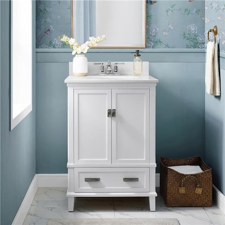 Dorel Living Dorel Living DA8050W-A 24 in. Otum Bathroom Vanity; White DA8050W-A